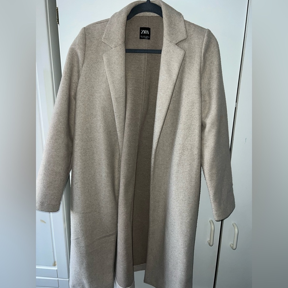 Zara Cream Trench Coat for Women